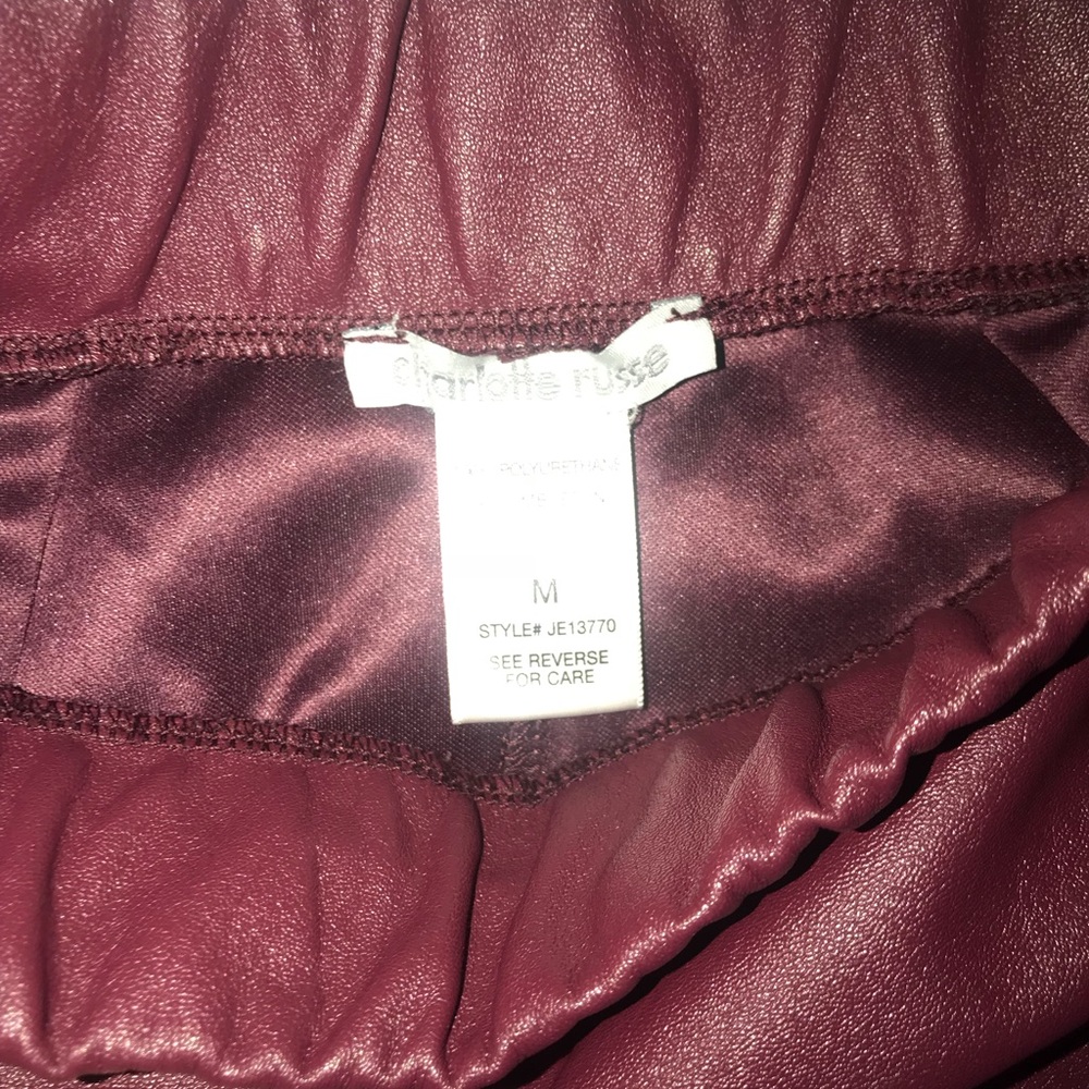 ✨Charlotte Russe leather skirt - Picture 2 of 2
